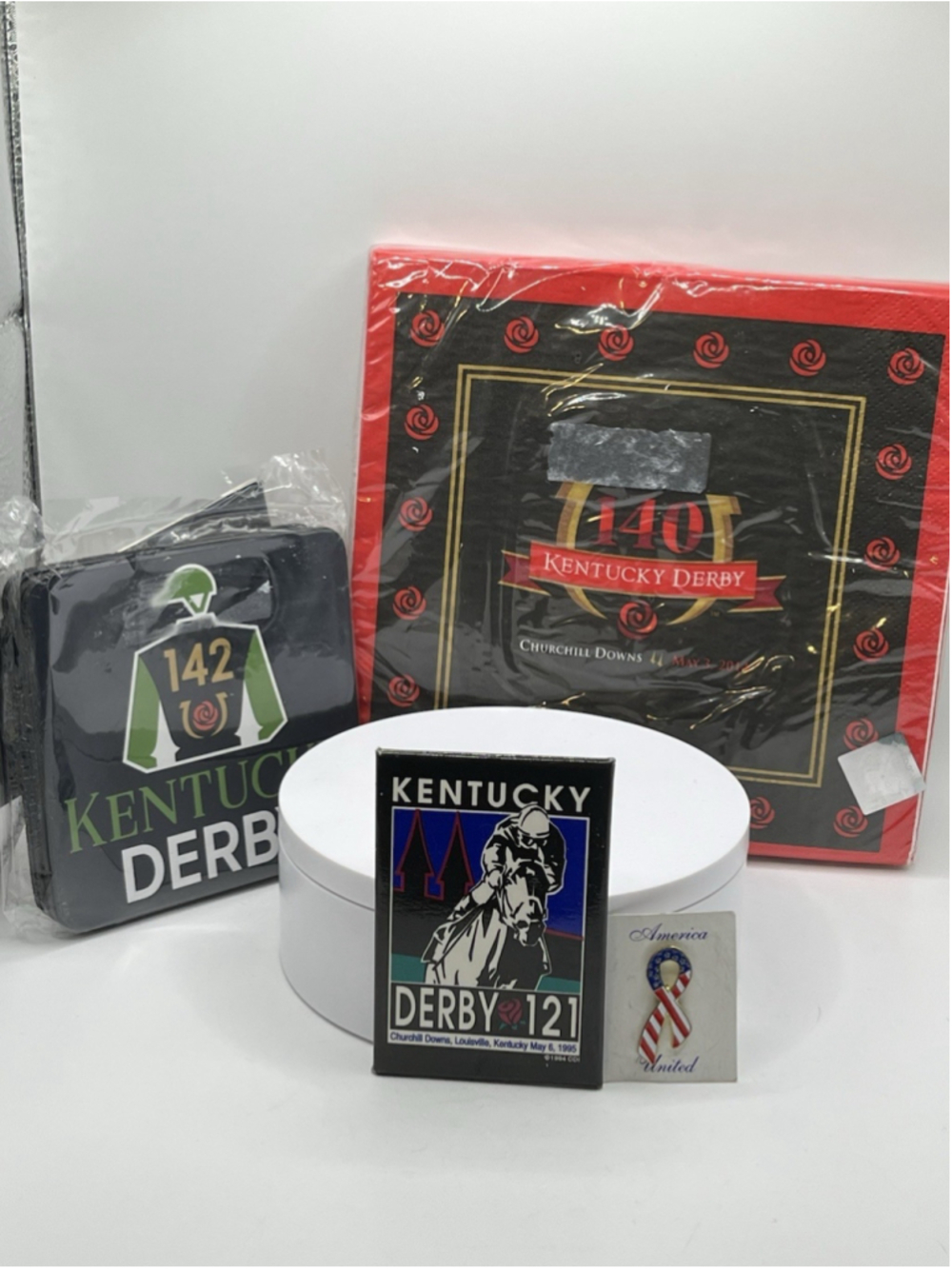 COLLECTIBLE VTG 1995 Kentucky Derby Churchill Downs Horse Race Pin &MORE SEE ALL